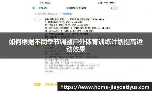 如何根据不同季节调整户外体育训练计划提高运动效果